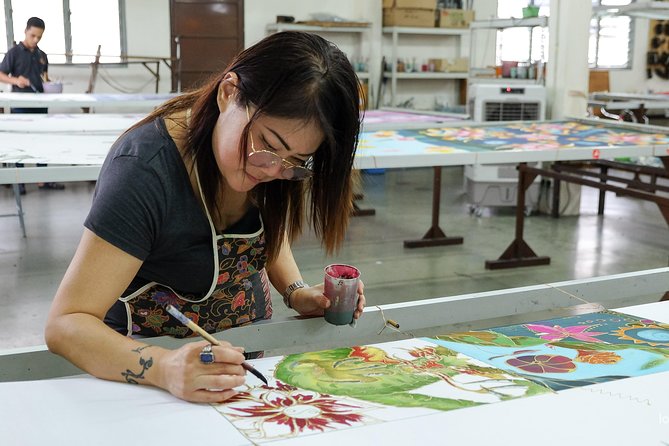 Batu Caves, Royal Selangor Pewter and Batik Factory Tour - Jadi Batek Gallery shows the art before the sale