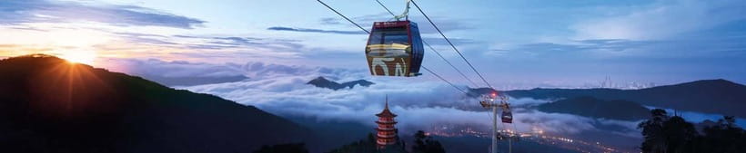 Genting Highland: Premium Outlets Cable Car - A fast ascent from Awana to SkyAvenue
