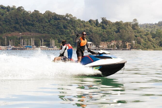 Jet Ski Tour Ruby Package - Diamond Island finishes the trip in clear water
