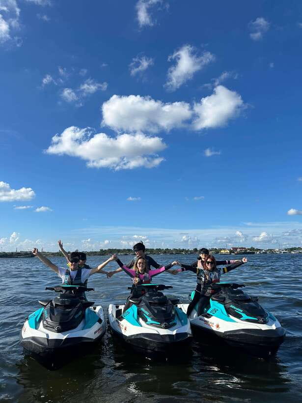 Johor Bahru : Seadoo JetSki 30mins Self Ride Tour (Double) - Riding toward Woodlands and Sembawang Park