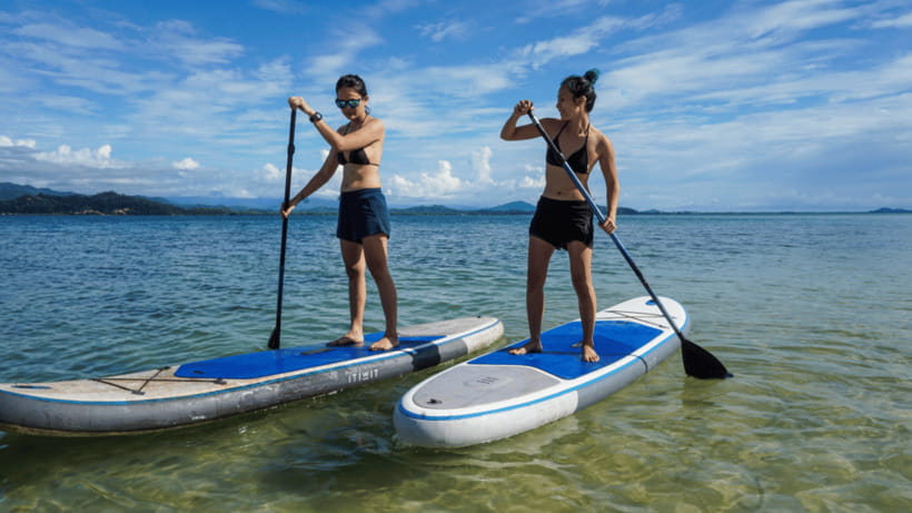 Kota Kinabalu : Snorkeling at Ara Dinawan Private Island - A gentle welcome with tea and a short island tour
