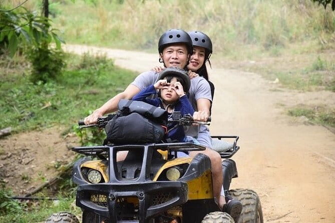Langkawi ATV Adventure Ride with Ziplines And Waterfall - Riding through rice fields and village life