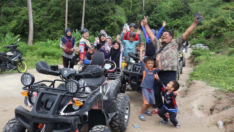 Langkawi ATV Mountain, Jungle and Waterfall - From the roadside signboard to the first trail
