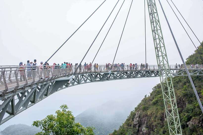 Langkawi: Cable Car Admission Ticket - The 650-meter stop and its three cliff chimneys