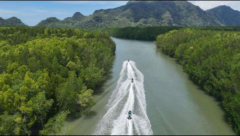 Langkawi: Mangrove Jet Ski Tour with Drone Video - Tuba Island and the older side of Langkawi