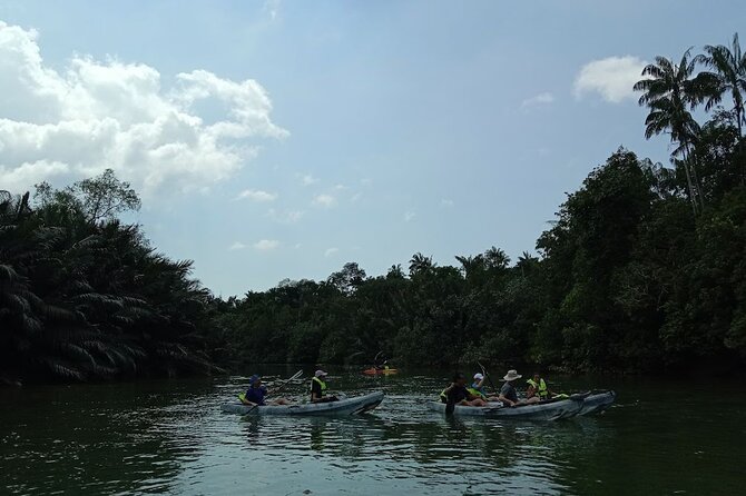 Lebam River Kayaking Adventure - Returning by boat and stopping at Desaru Fruit Farm