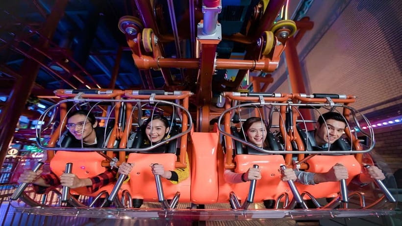 Malaysia: Genting Skytropolis Indoor Theme Park Ticket - The Family section, with rides for younger children