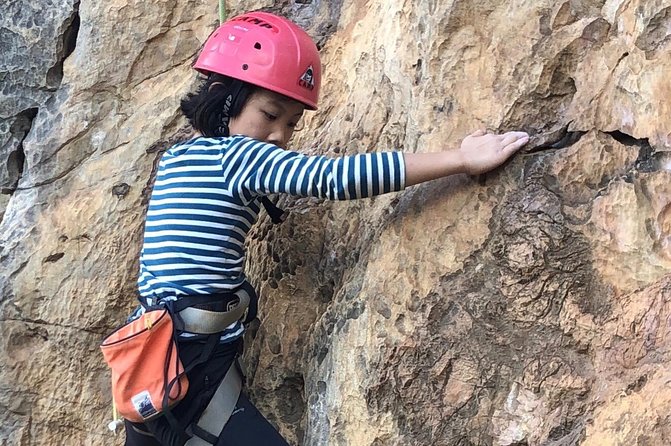 Rock Climbing guiding, top rope climbing includes full climbing gears and shoe. - What the climbing session is likely to feel like
