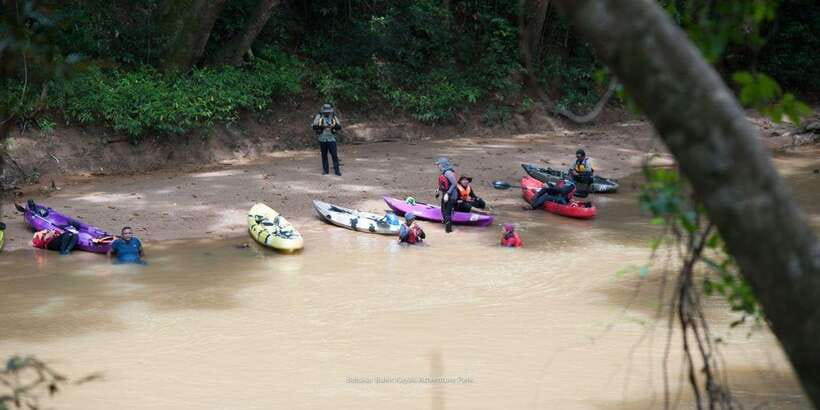Sungai Berang Wildlife & Cultural Kayak Tour - Learning tabang and nyacor on the river